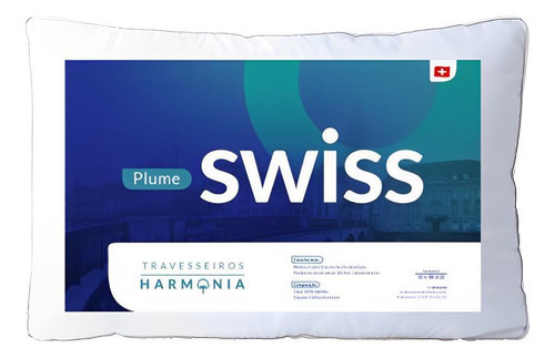 Travesseiro Harmonia Plume Swiss - 50x70 Pvc Fibra