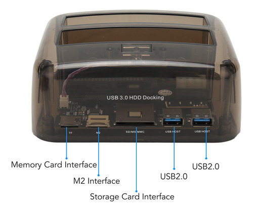 Base De Disco Duro Externa Usb 3.0 A Sata Ide De Doble Bahía