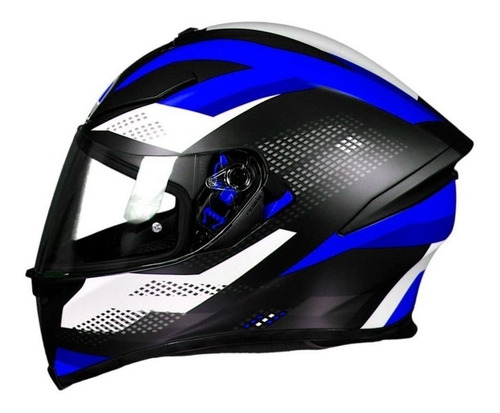 Imagen 2 de 2 de Casco Integral Agv K-5 S Marble Negro Blanco Azul
