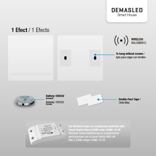 Control Rf Remoto 433mhz Tipo Tecla 1 Boton