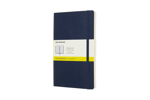 Moleskine Classic Soft Cover Notebook, Squared, Large (v653)
