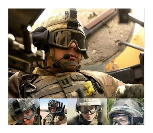 Antiparras Tacticos Airsoft Gafas Paintball Tacticas 3mcs
