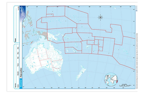 Mapas Rivadavia N°5 Block X20 Oceania Politico