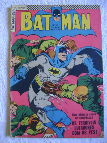 Hq Gibi Batman ( 2ª Série) Nº 93 Março 1969 Raro E Ótimo!