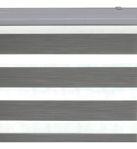 Persiana Rolo Double Vision Zebra 1,60l X 1,60a Cinza Escuro