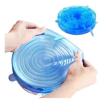 Comprar Tapas De Silicona Ajustables Y Reutilizables -set De 6 Tapas