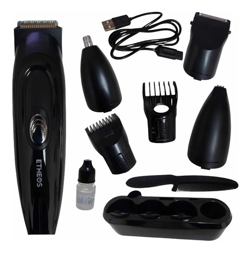Imagen 1 de 5 de Maquina Corta Pelo Nariz Barba Orejas Kit 4 En 1 Recargable