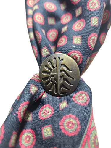 Pasapañuelo Con Resorte. Super Cómodo, Práctico Y Elegante Roseta. Bronce Viejo