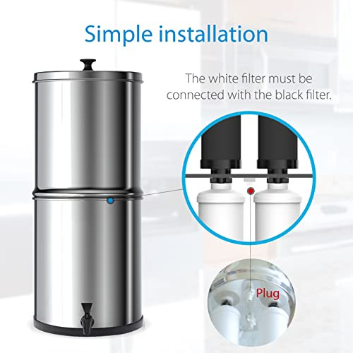 Filtro De Agua Por Gravedad Compatible Bb9 2 Filtros Ne...