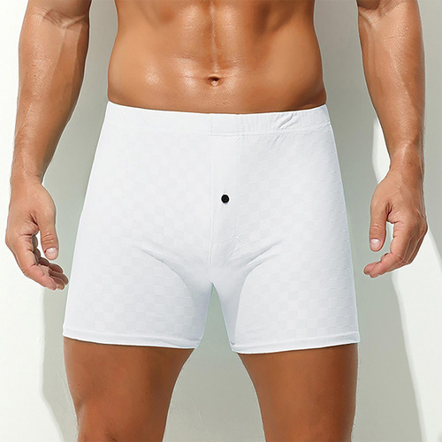 Calzoncillos Casuales De Cintura Elástica De Color Liso Para