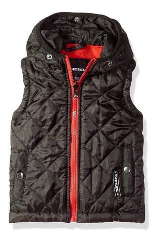 Casaca Diesel Niño Con Capucha Modelo System Talla 4 Nuevo