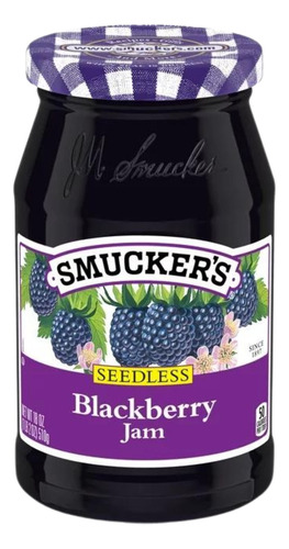 Smucker's Seedless Blackberry Jam Mermelada Americana 510gr