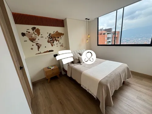 Se Vende Apartamento En Envigado Loma Los Mesa ,dos Alcobas,piso Alto