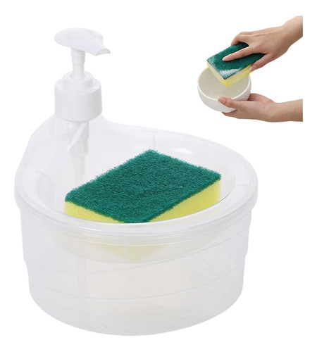 Dispensador De Jabón Para Lavar Platos 2 En 1, 4 Unidades