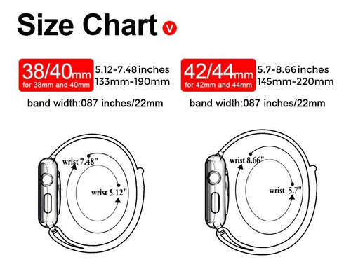 Pulseira Nylon Para Apple Watch 38mm 40mm 42mm 44mm Series