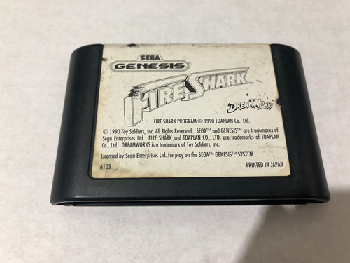 Fire Shark Sega Genesis Fisico