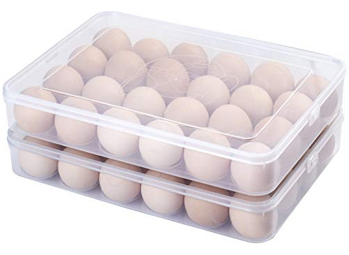 Bandeja Para Huevos De Plastico 24 Cavidades Con Tapa 2 Pzas