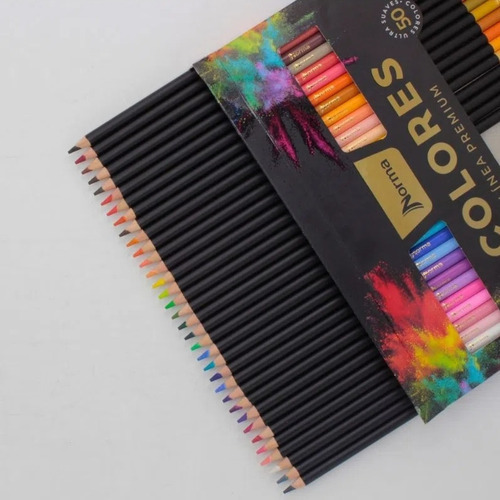 Lápices Norma Premium 50 Colores Pack Profesional