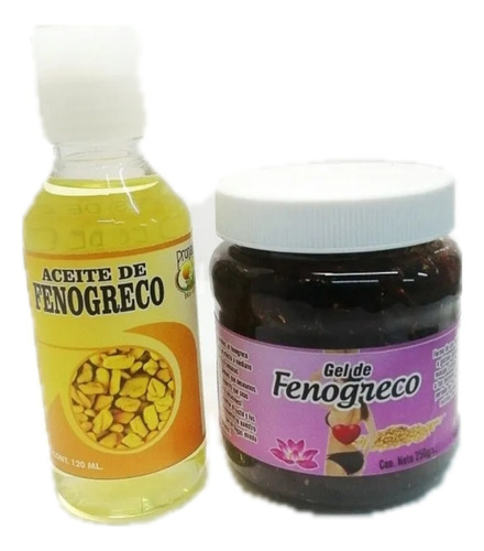  Gel De Fenogreco Y Aceite Tipo De Envase Pote