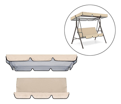Juego De Funda Para Toldo Para Columpio De Patio,