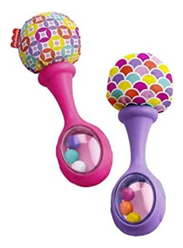 Fisherprice Rattle N Rock Maracas Pink Purple Juego De