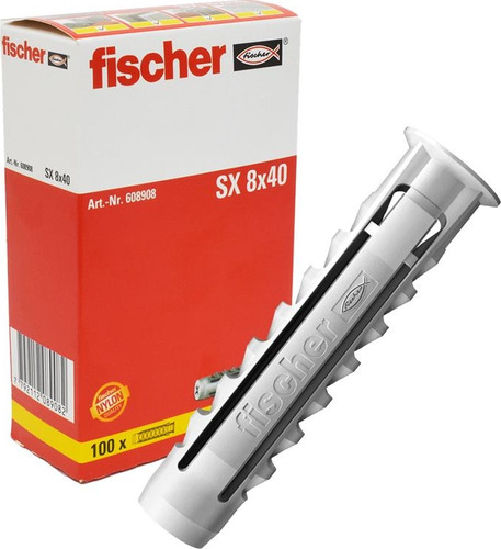 Taco Fisher Universal Sx8 Con Tope Caja 100 Tacos Fischer