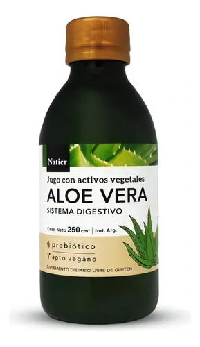 Natier Jugo De Aloe Vera Fórmula Digestiva Bebible 250ml Sabor Suave