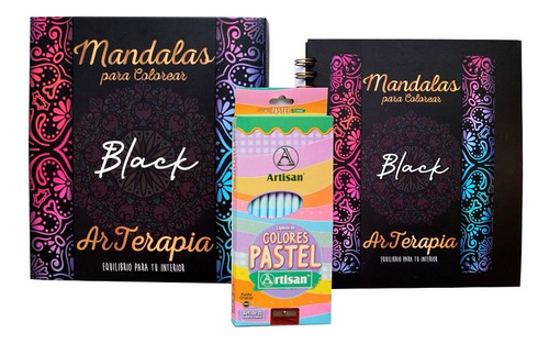 Kit Mandalas Para Colorear Black