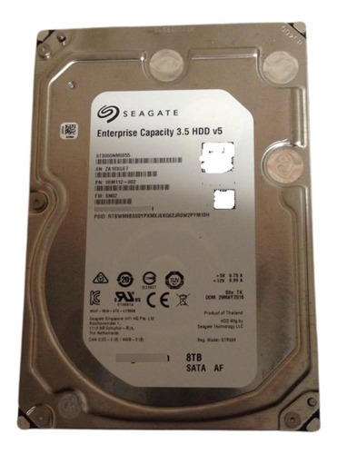 Disco Duro Interno Seagate Capacity 3.5 Hdd St8000nm0055 8tb (Usado)