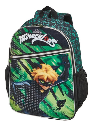 Mochila Infantil Cat Noir Out Masculina Oficial Escolar 2020