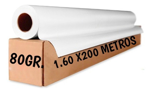 Papel Sublimacion Rollo 1.60 X 200 M. 80 Gr. Semitac