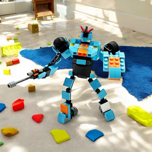 Juguete Bloques Construcción Transforme Robot Carro J-804