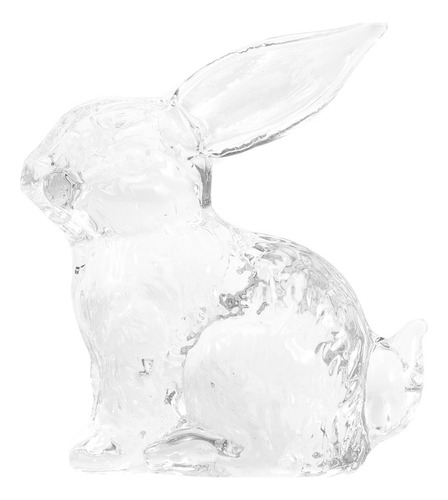 Escultura Pequeña De Adorno De Conejo De Cristal