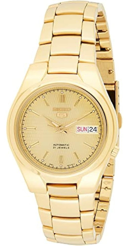 Seiko Men's Snk610 Seiko 5 Automatic Gold Dial Gold-tone Rel