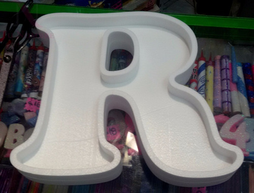 Letra 30 Cm Hueca Corporea Polyfan Cartel Luces Tu Nombre