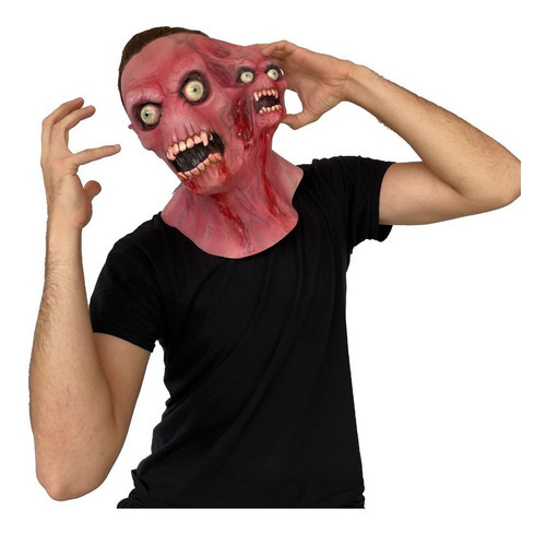 Máscara Para Halloween De The Shrieker Terror Látex Color Multicolor