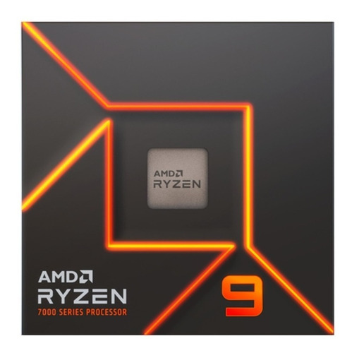 Procesador gamer AMD Ryzen 9 7900 100-100000590BOX de 12 núcleos y 5.4GHz de frecuencia con gráfica integrada