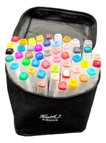 Set 48 Plumones Doble Punta Marcadores Rotuladore Touch Wj-4