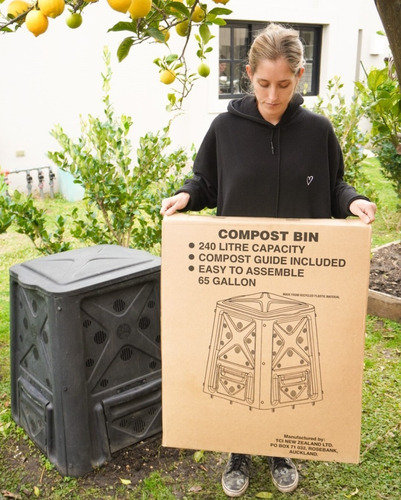 Imagen 9 de 10 de Compostera De Jardín 240 Litros Plástico Reciclado