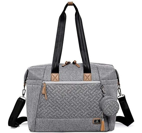 Bolso De Pañales Para Bebe Gris 