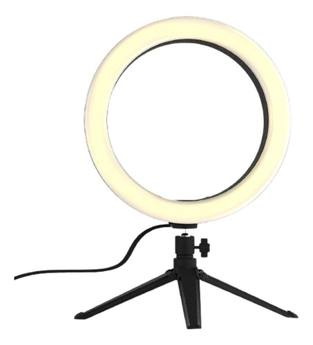 Ring Light Geniali 10 Polegadas 26cm Com Tripé Mesa Suporte