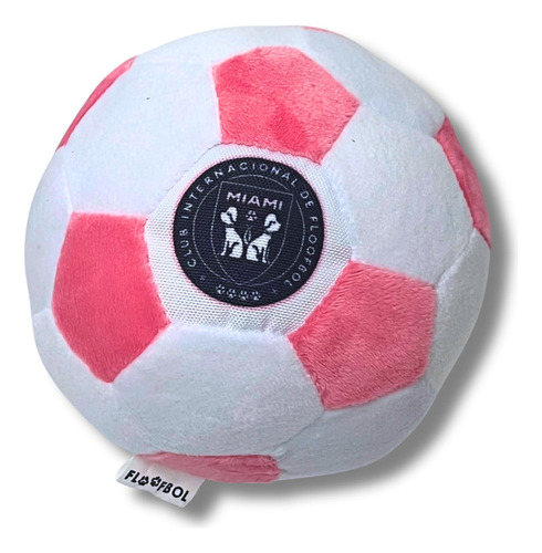 Floofbol Miami - Pelota De Fútbol Para Perro De Peluche Con