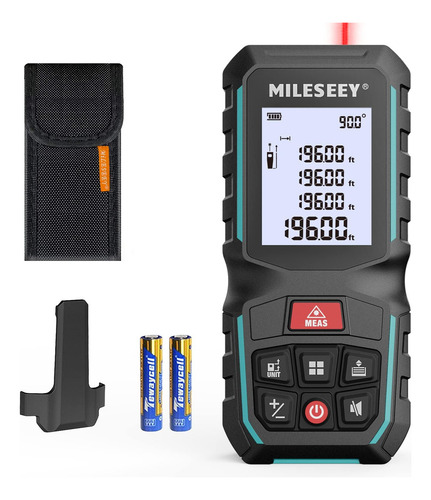 Mileseey G2 Medidor De Distancia Láser 60.96m Con Sensor