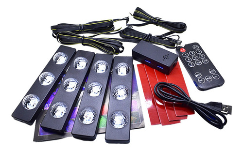 1 Lámpara De Atmósfera De Automóvil Con Luz Led Para Tablero