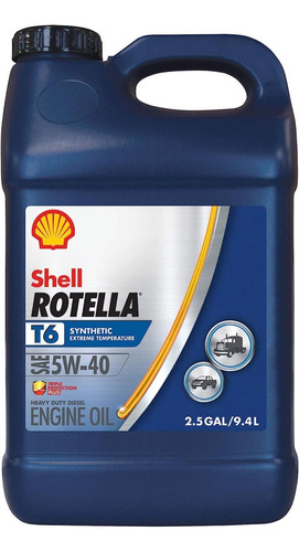 Aceite Diesel Shell Rotella T6 Sintético 15w-40 9,4l