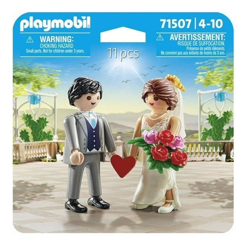 Set Juego Playmobil Duopack Pareja Novios 11 Piezas Jwzs-77