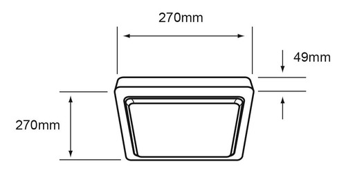 Lampara Sobreponer Techo Blanco 20w Luz Suave Cálida 20ptlle Tecnolite 20PTLLEDC30MVB