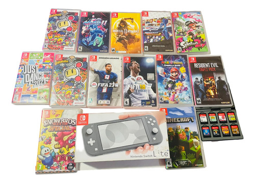 Nintendo Switch Lite , En Caja + Juego Fisico A Escoger 