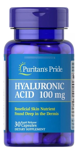 Acido Hialuronico 100mg (pastillas) Puritans Pride 120 Cap