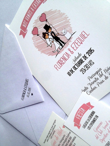 Invitaciones Tarjetas Participaciones Casamiento X10